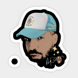 Drake Anita Max Wynn Big Face Sticker
